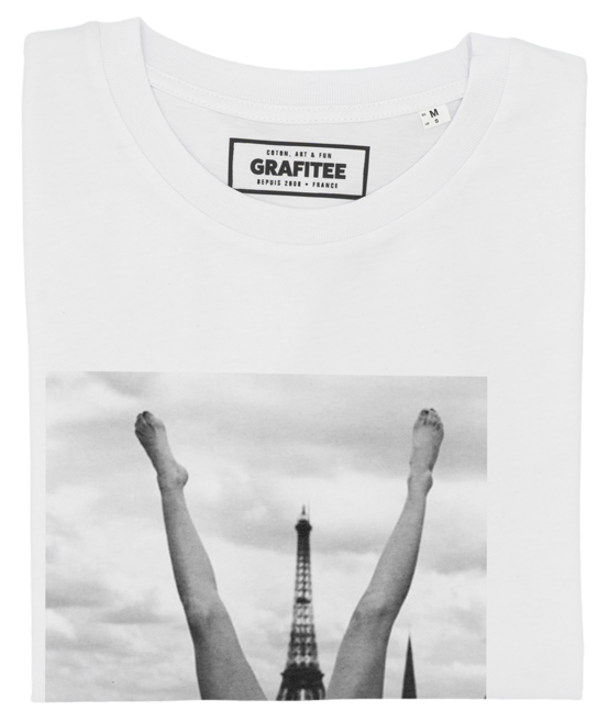 T-shirt Enjoy Paris blanc plié