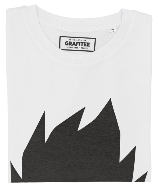 T-shirt Abstract Vegeta blanc plié