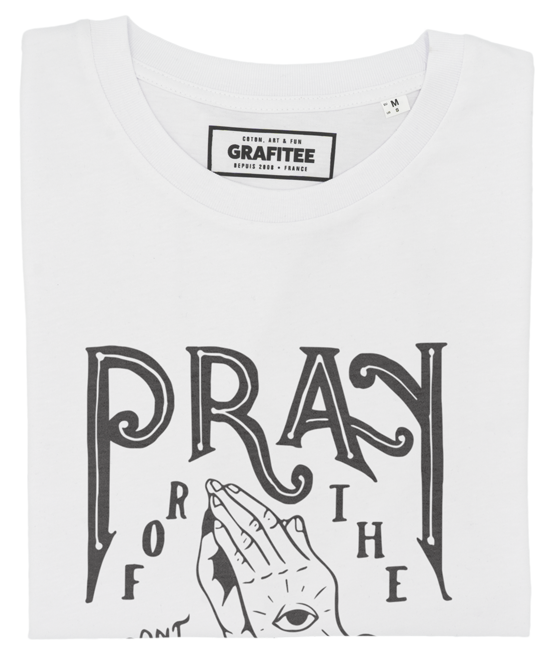 T-shirt Pray For The Weak blanc plié
