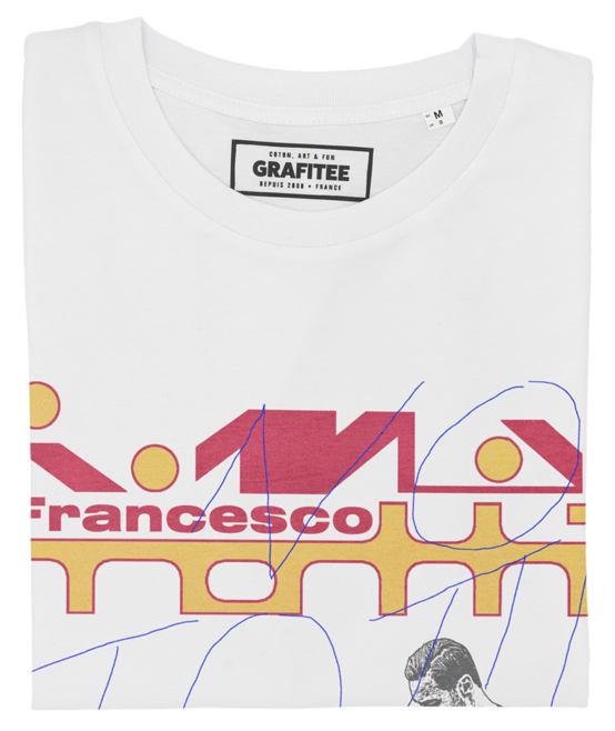 T-shirt Francesco Totti blanc plié