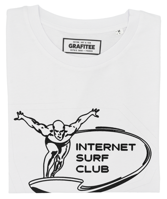 T-shirt Silver Surfer blanc plié
