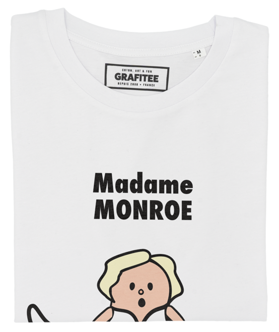 T-shirt Madame Monroe blanc plié