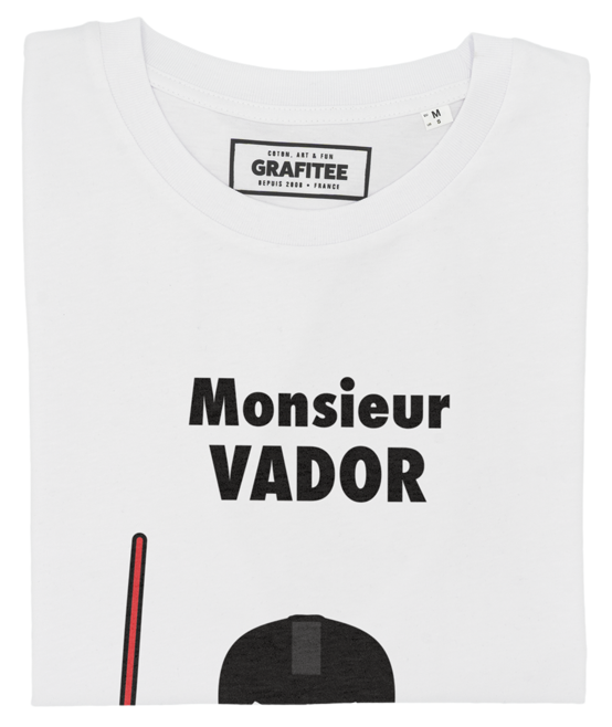 T-shirt Monsieur Vador blanc plié