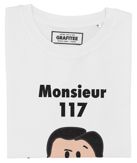 T-shirt Monsieur 117 blanc plié