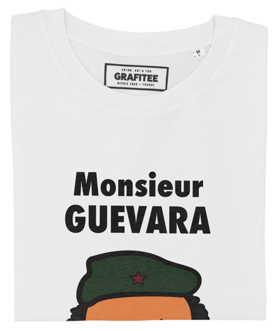 T-shirt Monsieur Guevara blanc plié