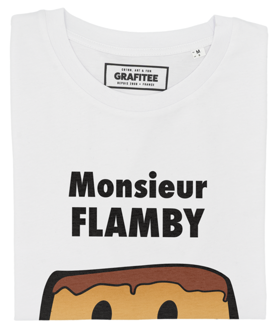 T-shirt Monsieur Flamby blanc plié