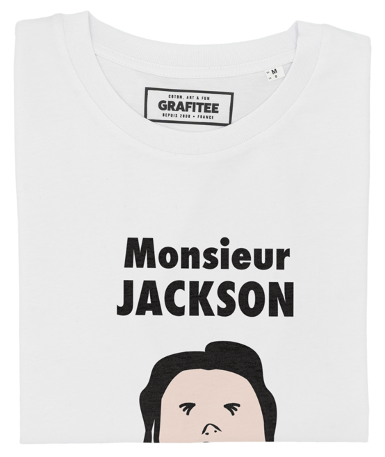 T-shirt Monsieur Jackson blanc plié