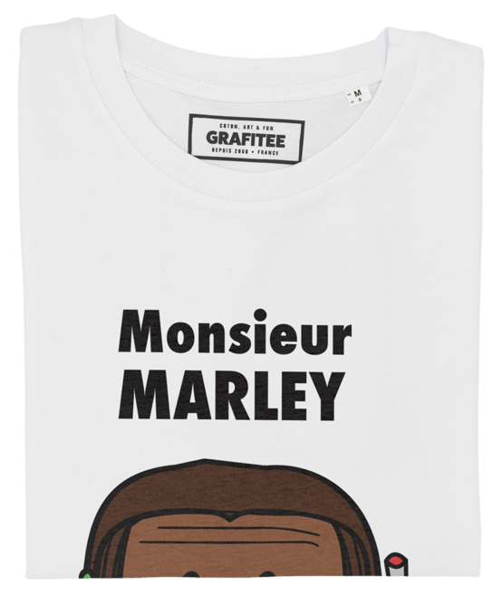 T-shirt Monsieur Marley blanc plié