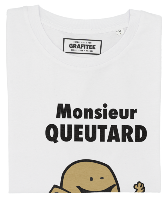 T-shirt Monsieur Queutard blanc plié