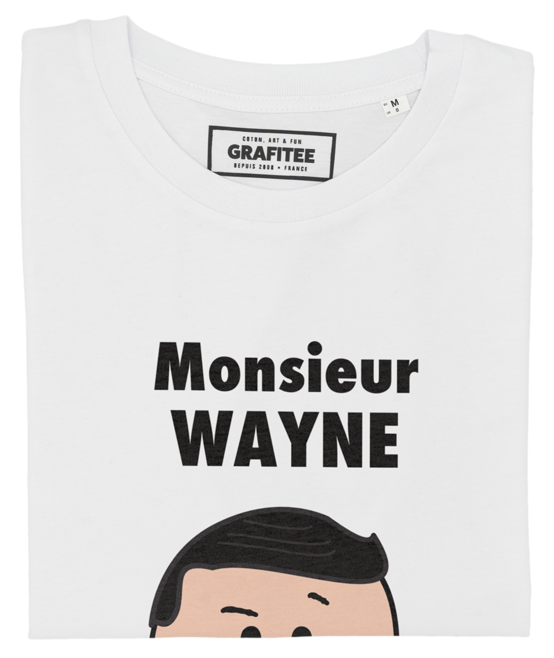 T-shirt Monsieur Wayne blanc plié