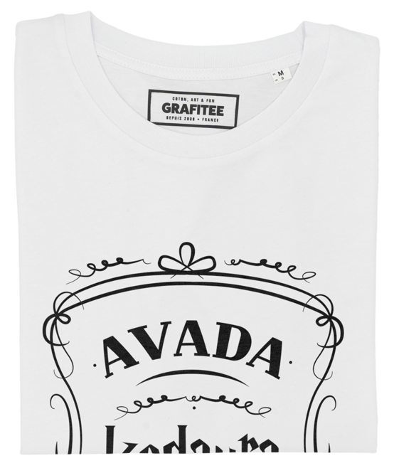 T-shirt Avada Kedavra Bitch blanc plié