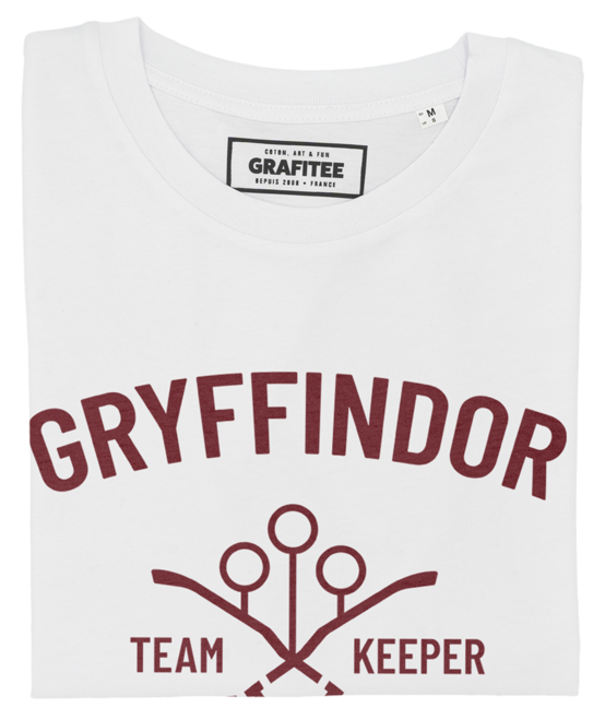 T-shirt Gryffondor Team Keeper blanc plié