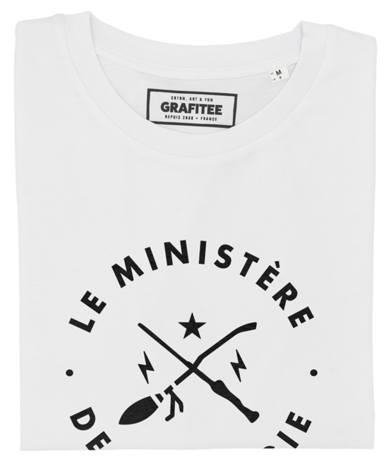T-shirt Ministère de la Magie blanc plié