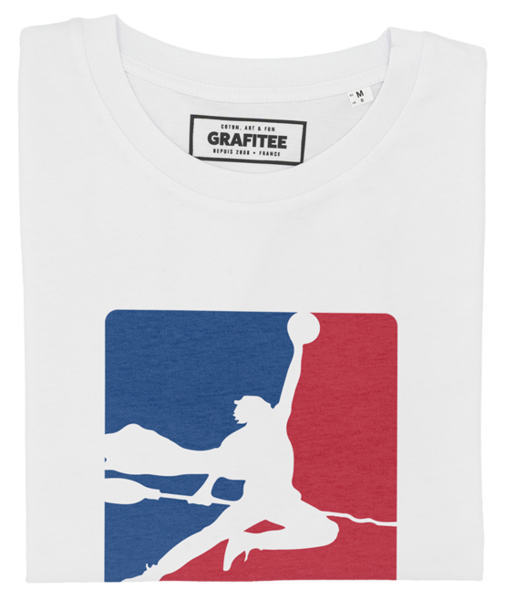 T-shirt Quidditch NBA blanc plié