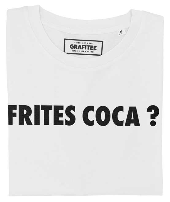 T-shirt Frites Coca ? blanc plié