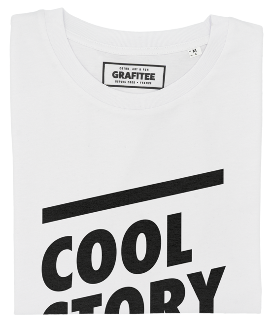 T-shirt Cool Story Bro blanc plié