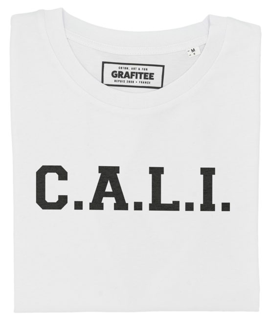 T-shirt C.A.L.I. blanc plié