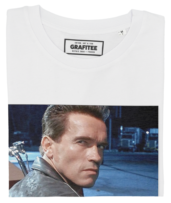 T-shirt I’m not a robot blanc plié