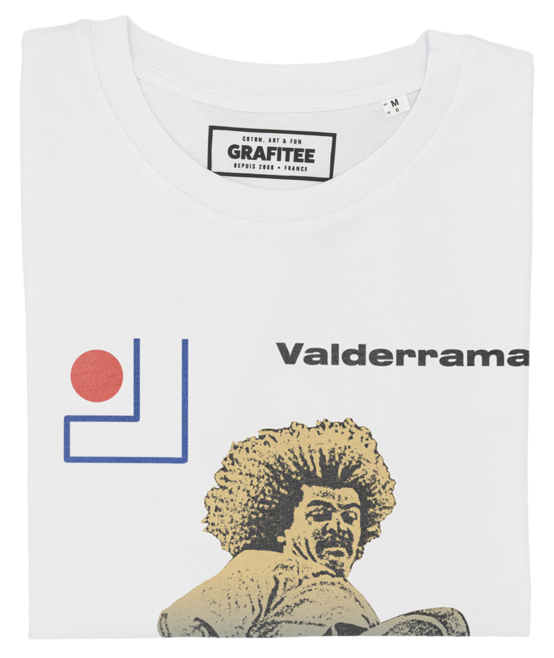 T-shirt El Pibe Valderrama blanc plié