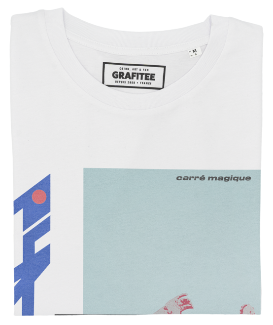 T-shirt Platini Euro 1984 blanc plié