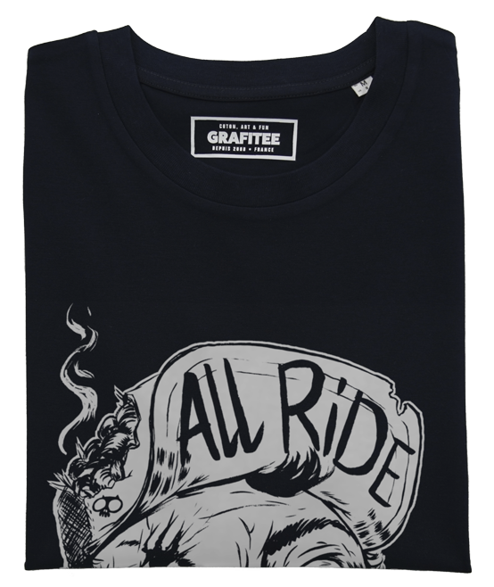 T-shirt All Ride noir plié