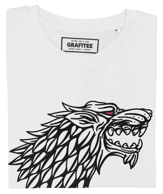 T-shirt Emblème Stark blanc plié