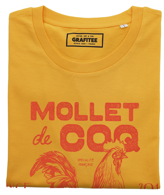 T-shirt Mollet De Coq jaune plié