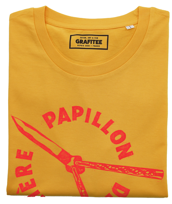 T-shirt Papillon De Lumière jaune plié