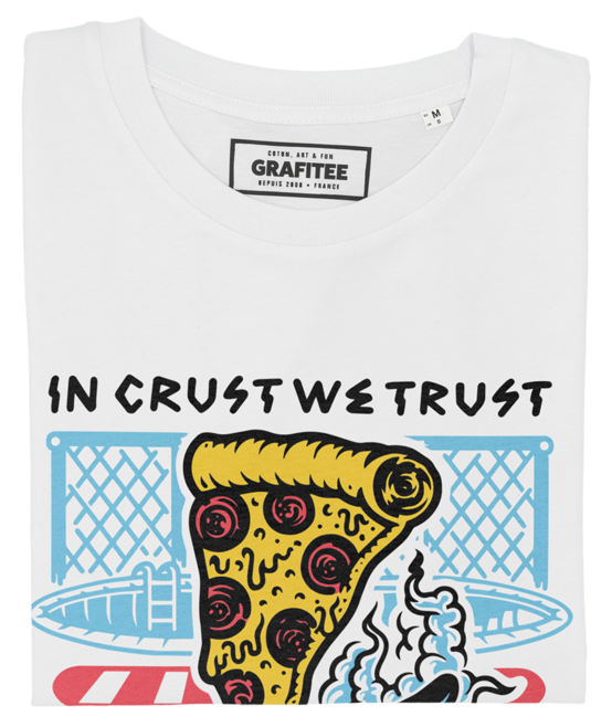 T-shirt In crust we trust blanc plié