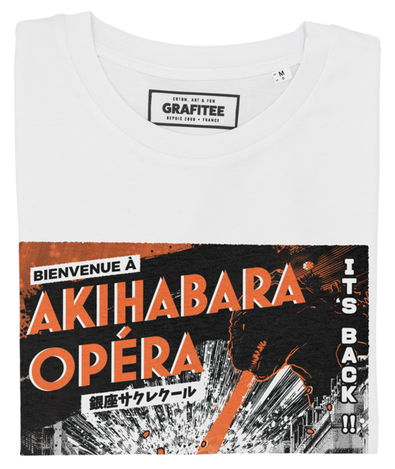 T-shirt Opéra x Akihabara blanc plié