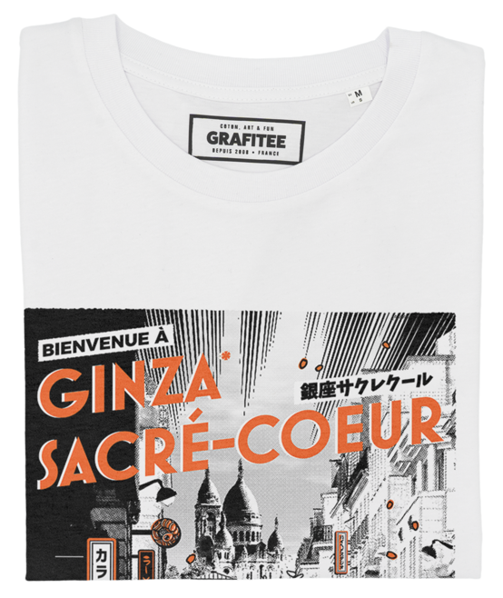 T-shirt Sacré-Coeur x Ginza blanc plié