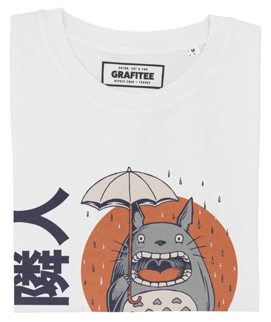 T-shirt Mon Voisin Totoro blanc plié
