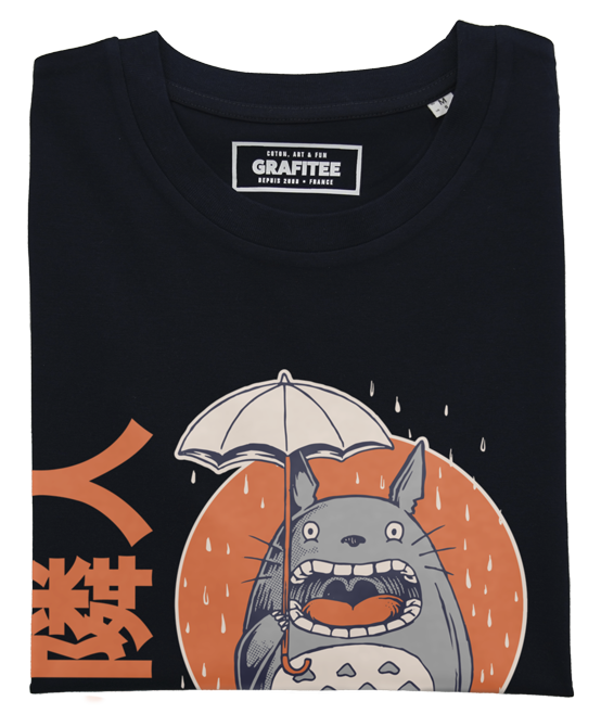 T-shirt Mon Voisin Totoro noir plié