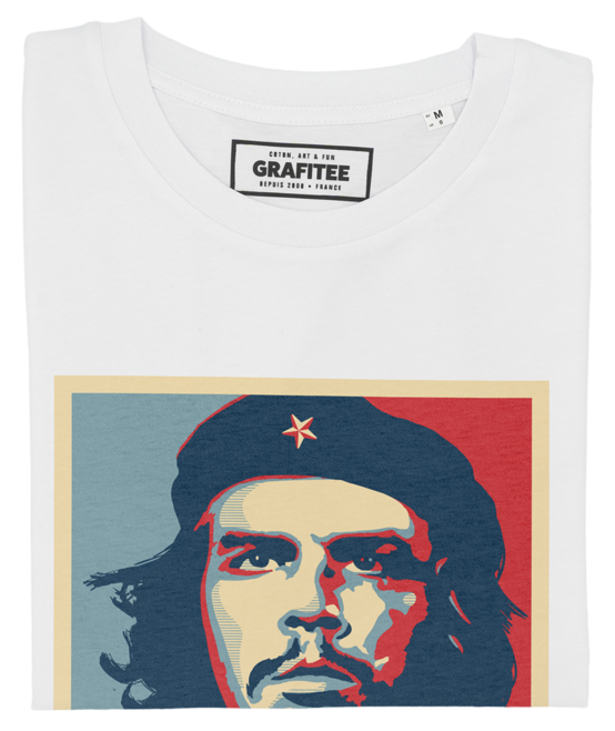 T-shirt Che Guevara Resist blanc plié