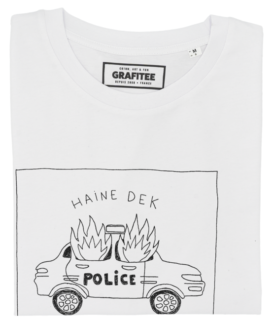 T-shirt Haine Dek blanc plié