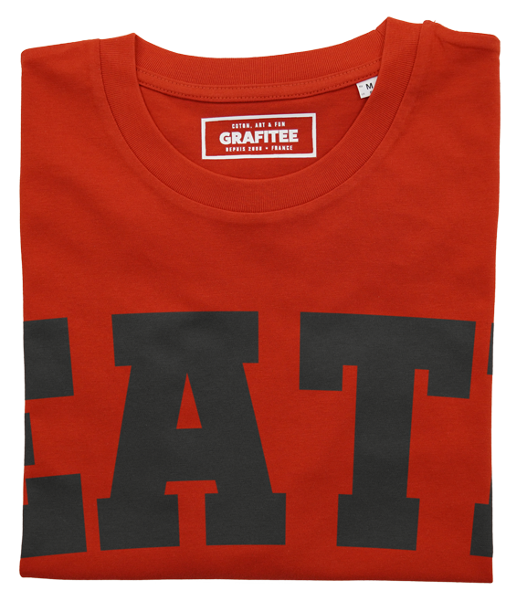 T-shirt G.O.A.T. rouge plié