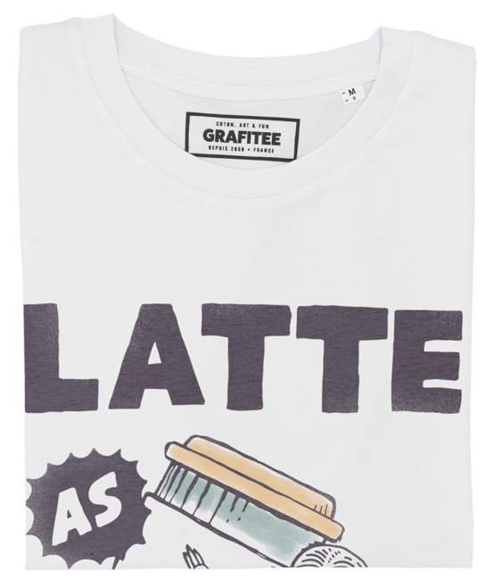 T-shirt Latte as usual blanc plié