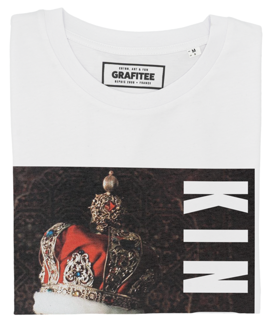 T-shirt King Ali blanc plié