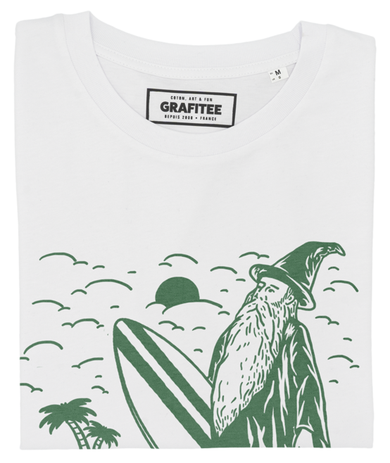 T-shirt Witch Surfer blanc plié