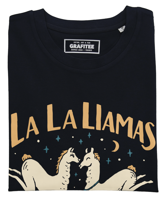 T-shirt La La Llamas noir plié