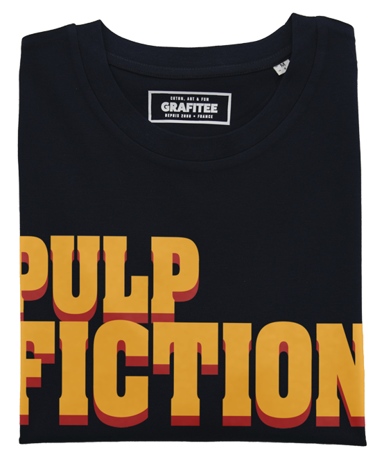 T-shirt Logo Pulp Fiction noir plié