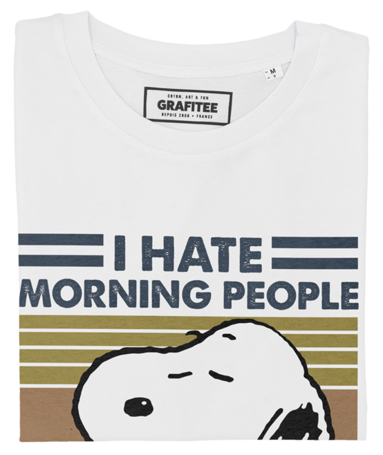 T-shirt Morning People blanc plié