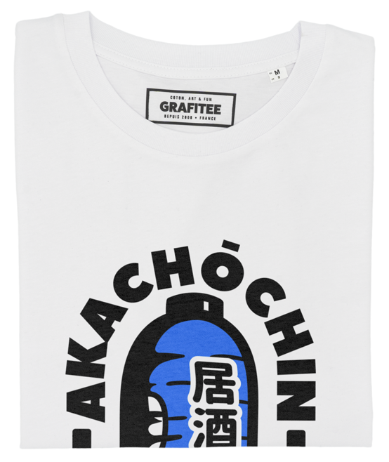 T-shirt Akachochin blanc plié
