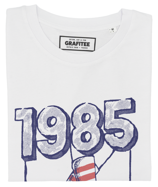 T-shirt 1985 blanc plié