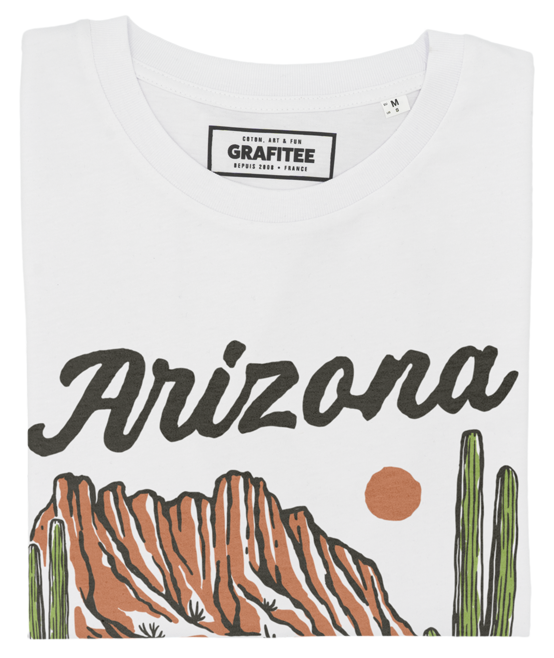 T-shirt Arizona blanc plié