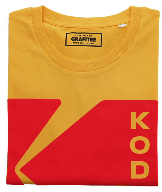 T-shirt Kodak Logo jaune plié
