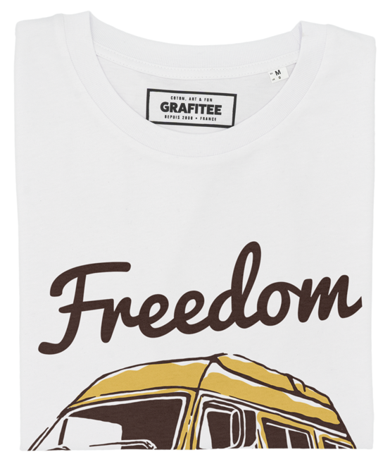 T-shirt Freedom Van blanc plié