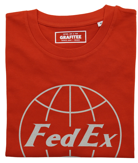 T-shirt Fedex rouge plié