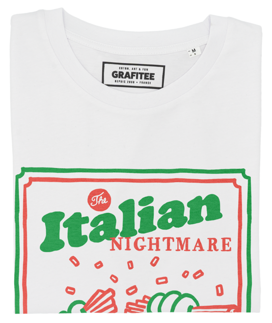 T-shirt Italian Nightmare blanc plié