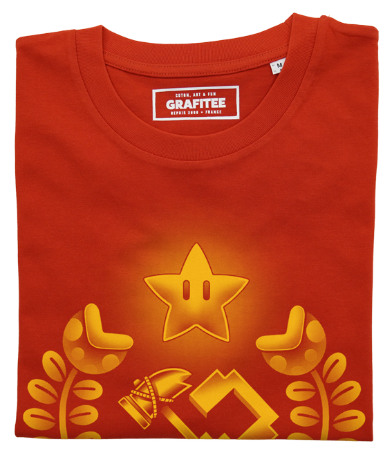 T-shirt Hammer & Question Mark rouge plié
